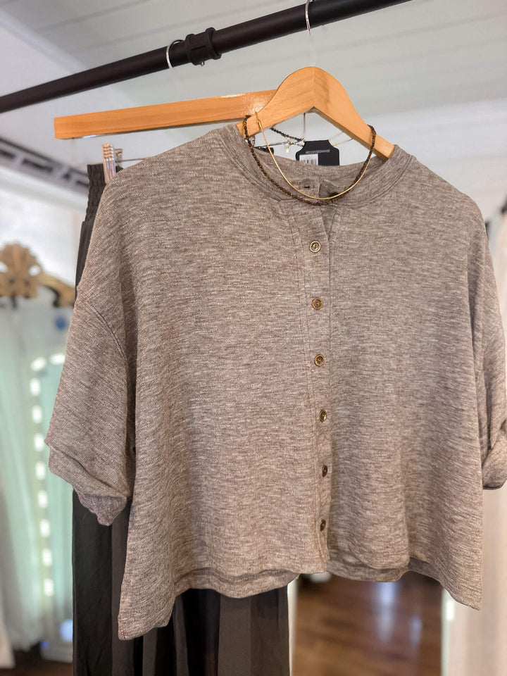 Hollis Henley Button Knit Top