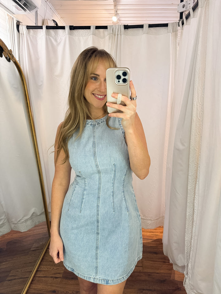 Savannah Denim Mini Dress