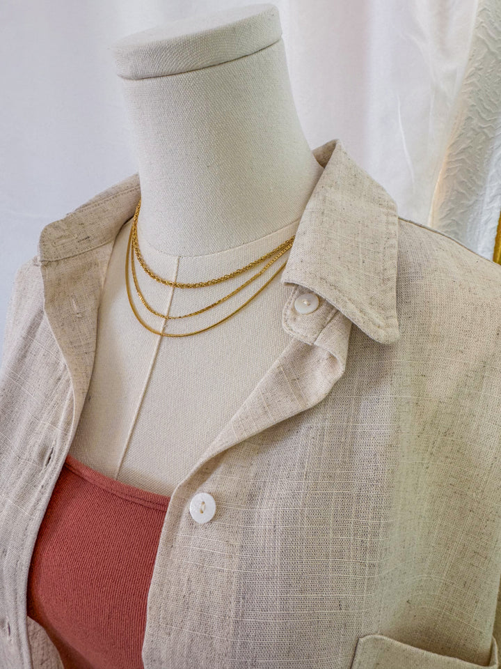 Effortless Linen Button-up Shirt