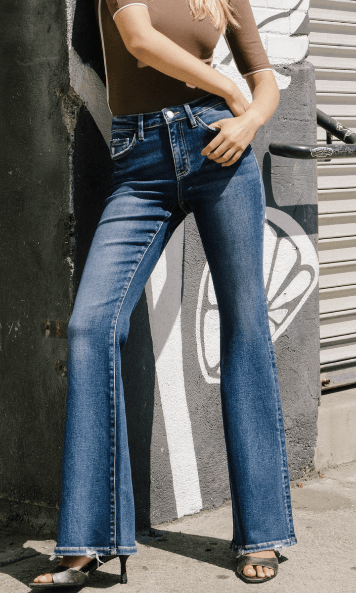 Year Round Full Length High Rise Flare Jeans