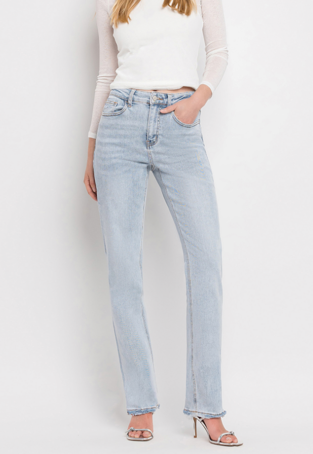 High Rise 90s Vintage Straight Jeans