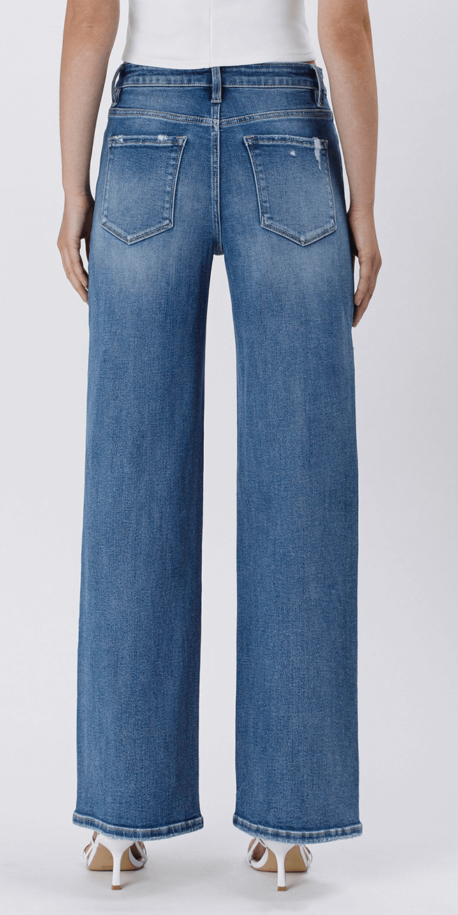 Super High Rise Baggy Wide Jeans