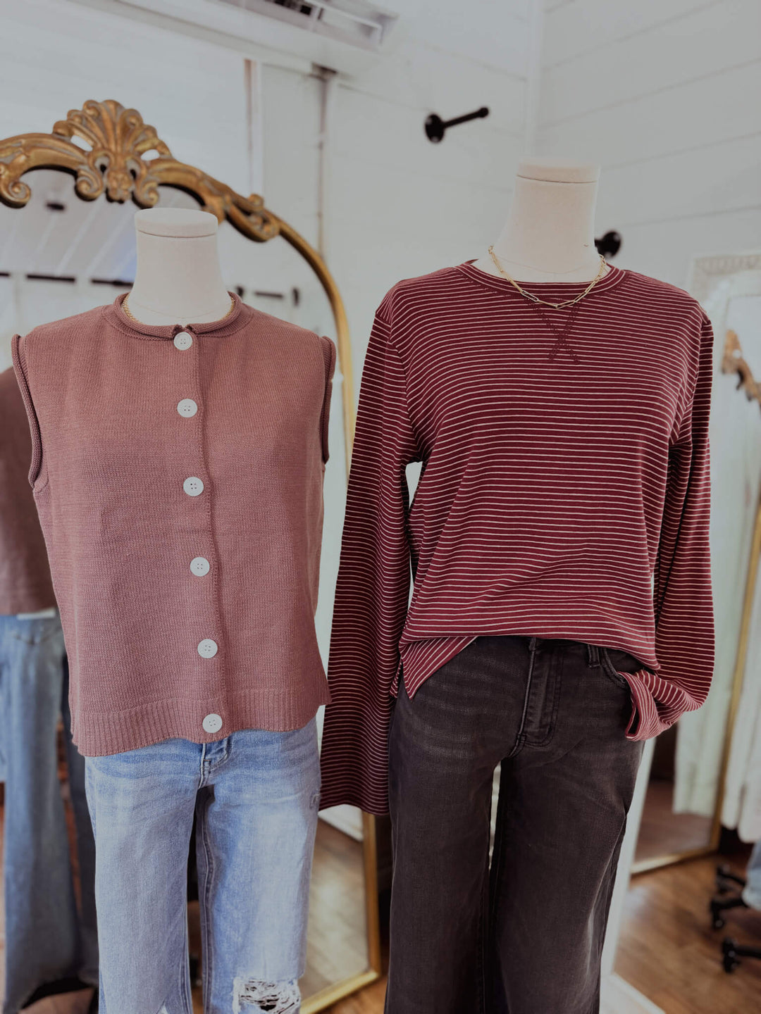 Sweet Gather Button-up Sweater Vest