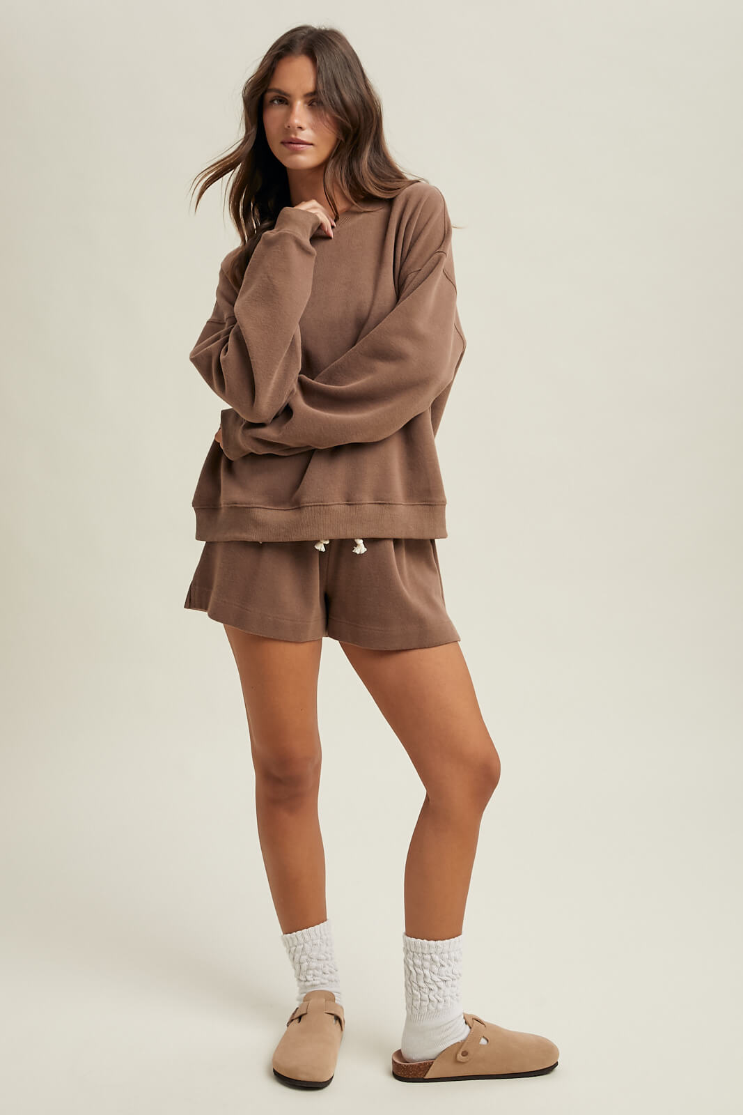 Soft Touch Knit Pullover Sweatshirt