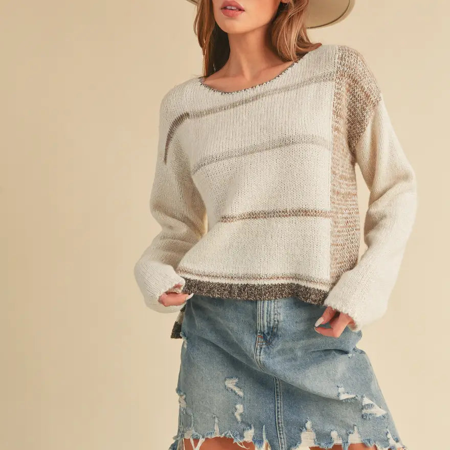 Mona Stripe Knitted Sweater