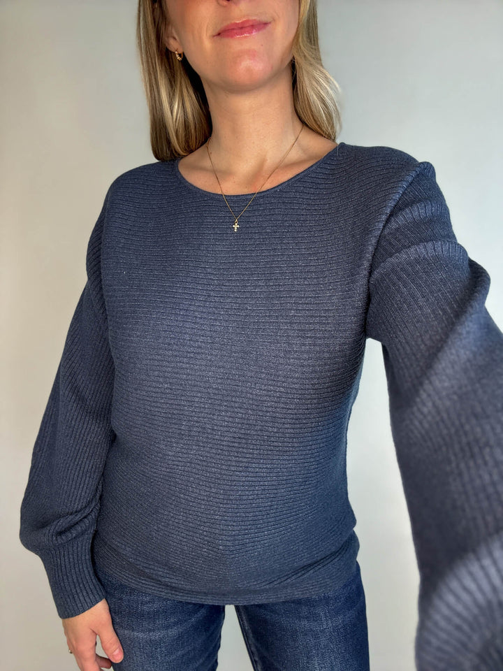 Cuddle Up Ribbed Sweater Top