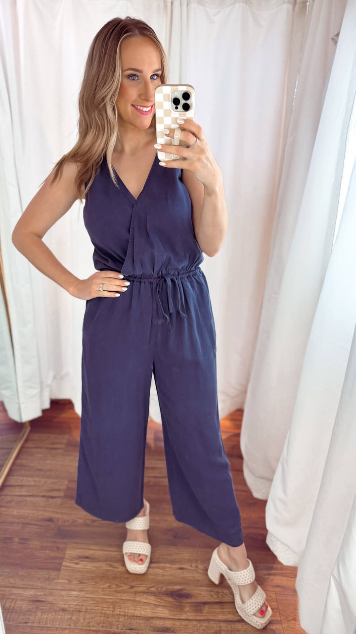 Easy Going Drawstring Jumpsuit