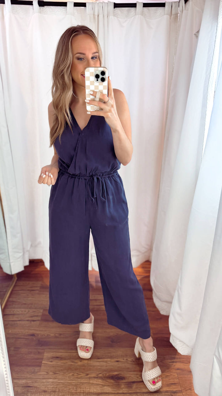 Easy Going Drawstring Jumpsuit