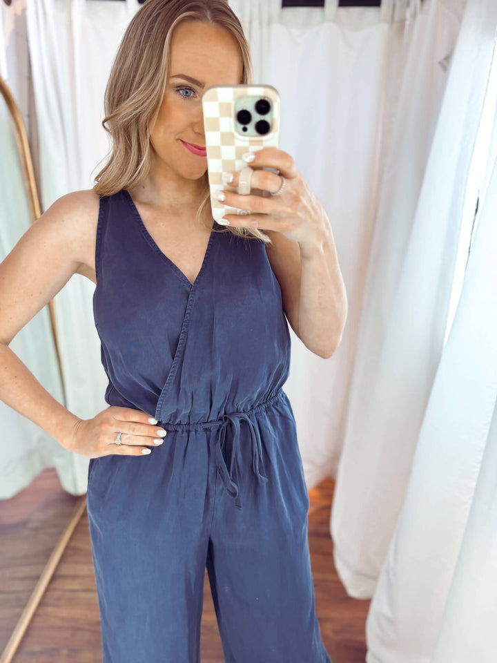 Easy Going Drawstring Jumpsuit