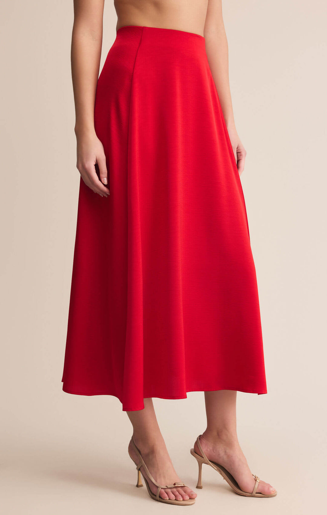 Z SUPPLY Northpointe Midi Skirt - Festive Red