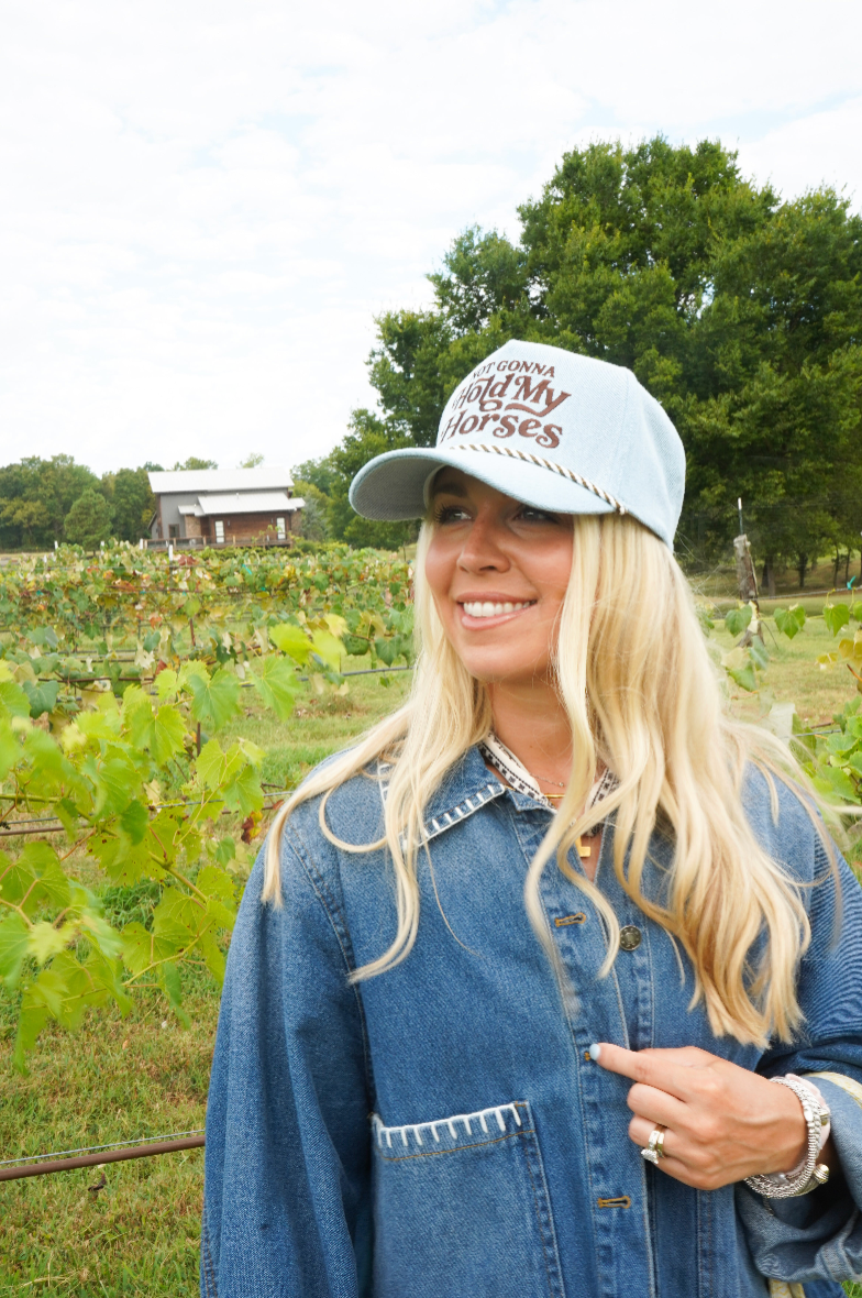Hold My Horses - Denim Trucker Hat