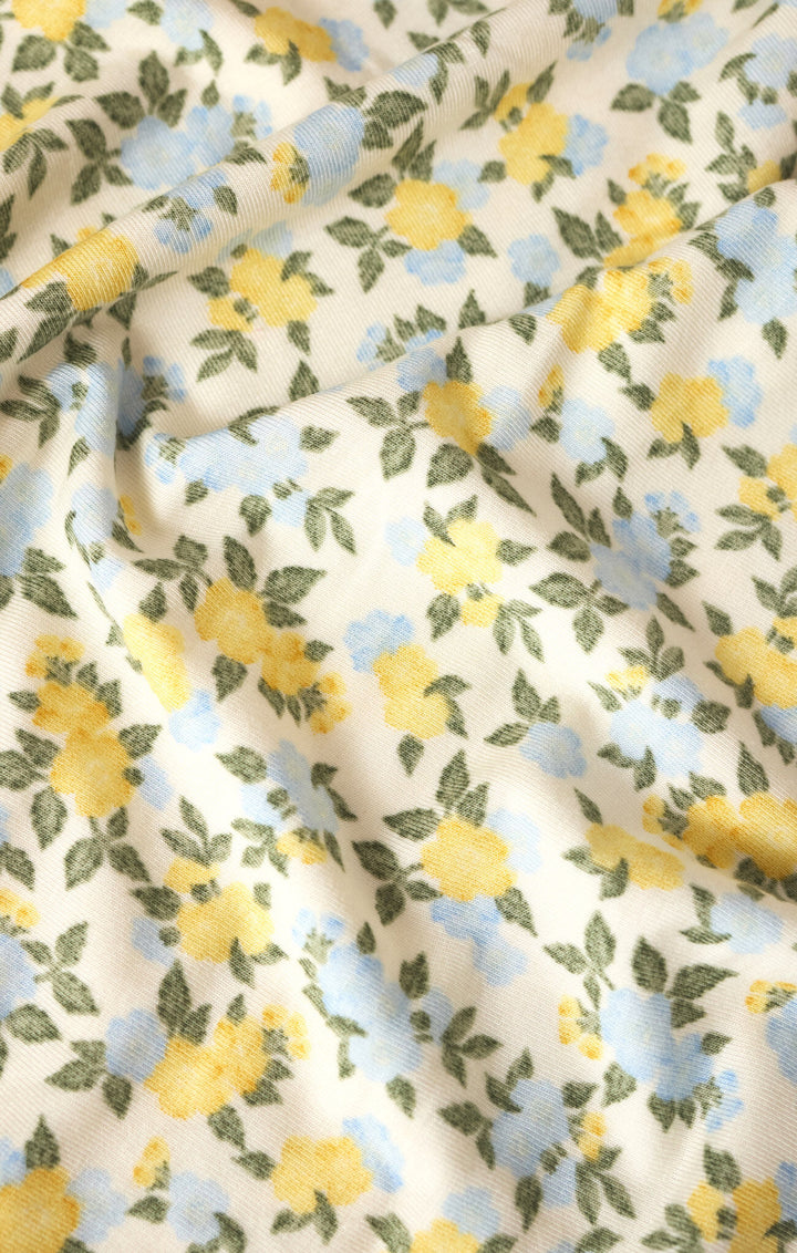 Z SUPPLY: Faya Idra Ditsy Maxi Dress - Cloud