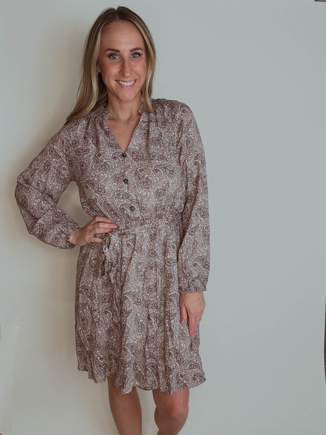 Winslow Paisley Mini Dress