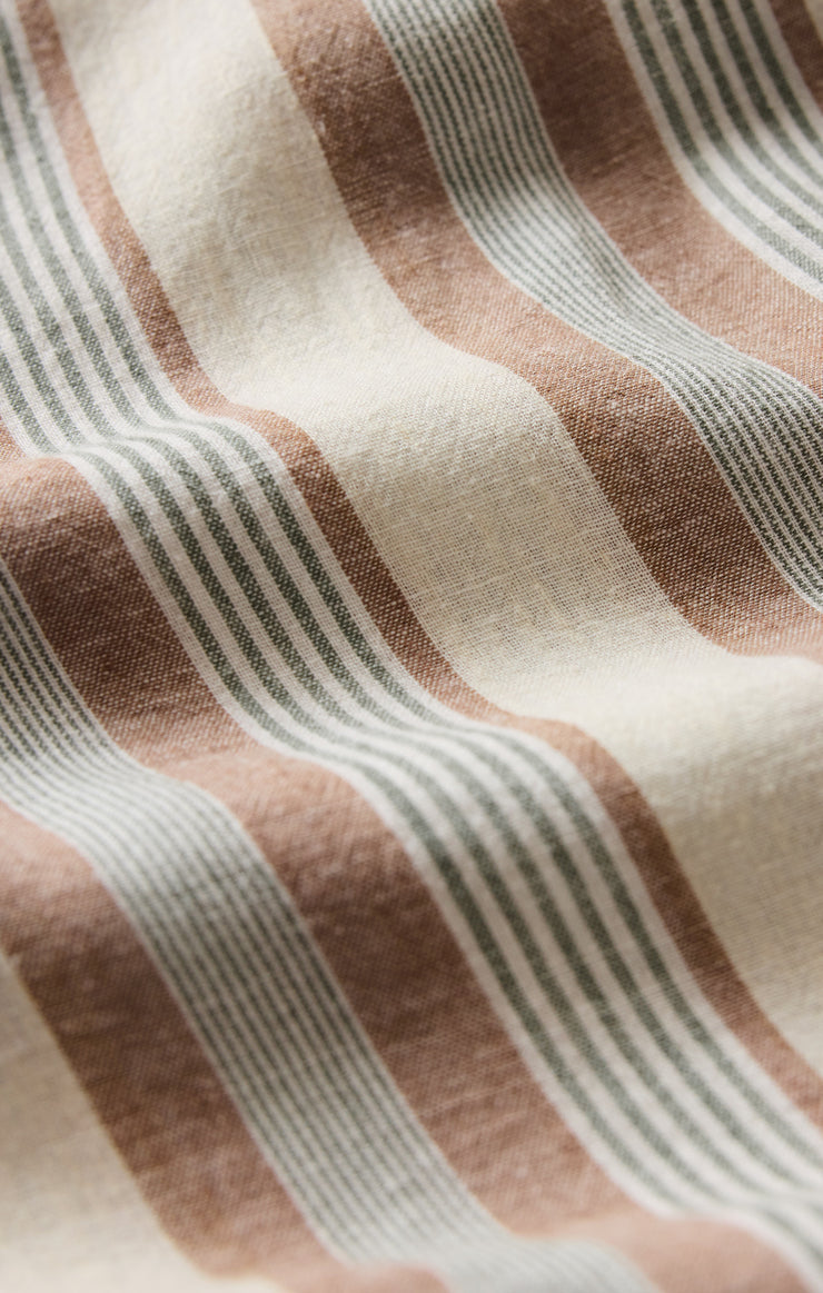 Z SUPPLY: Perfect Striped Button-Up Shirt - Island Coconut