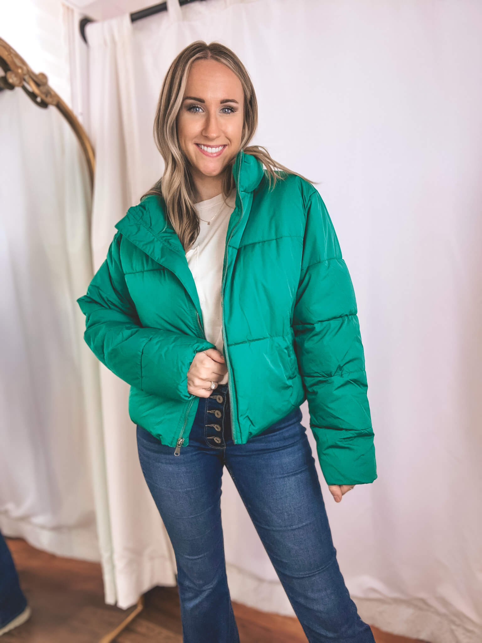 Pine green clearance coat