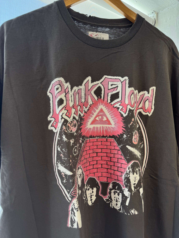Pink Floyd Seeing Eye Charcoal Thrifted Distressed Tee