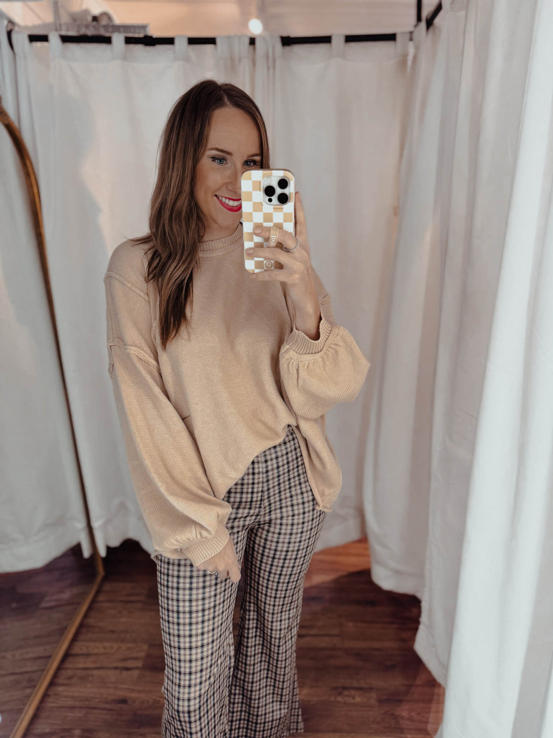 Plaid & Joy Flare Pants