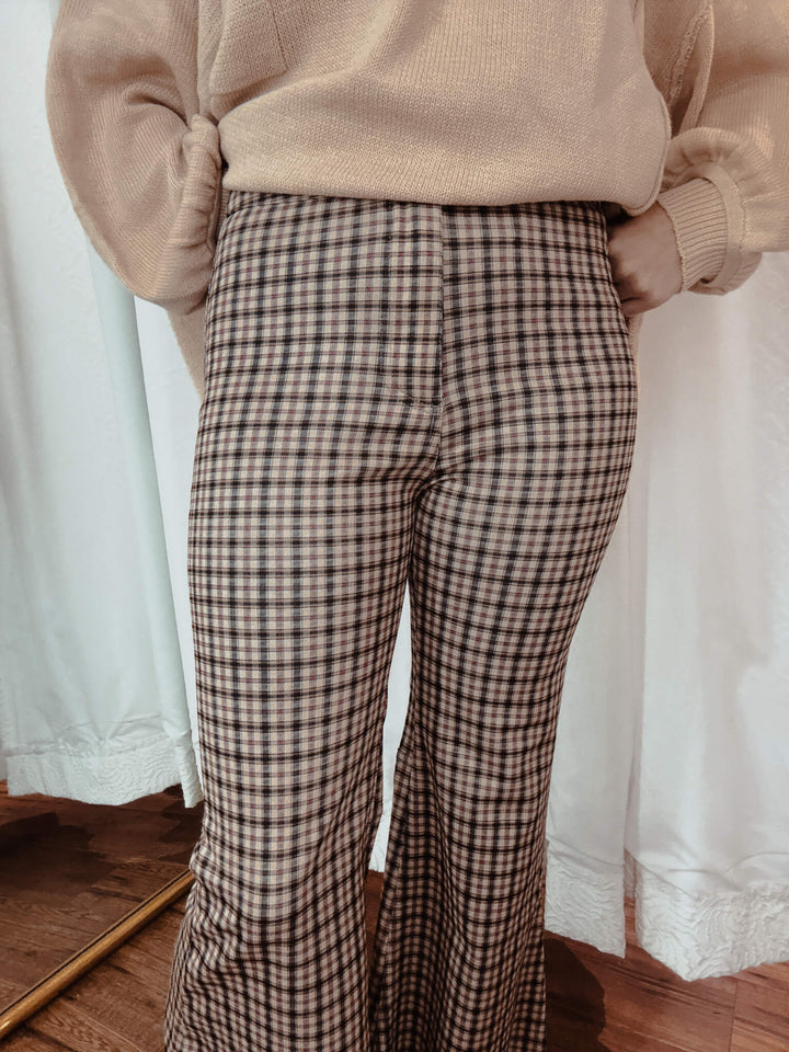 Plaid & Joy Flare Pants