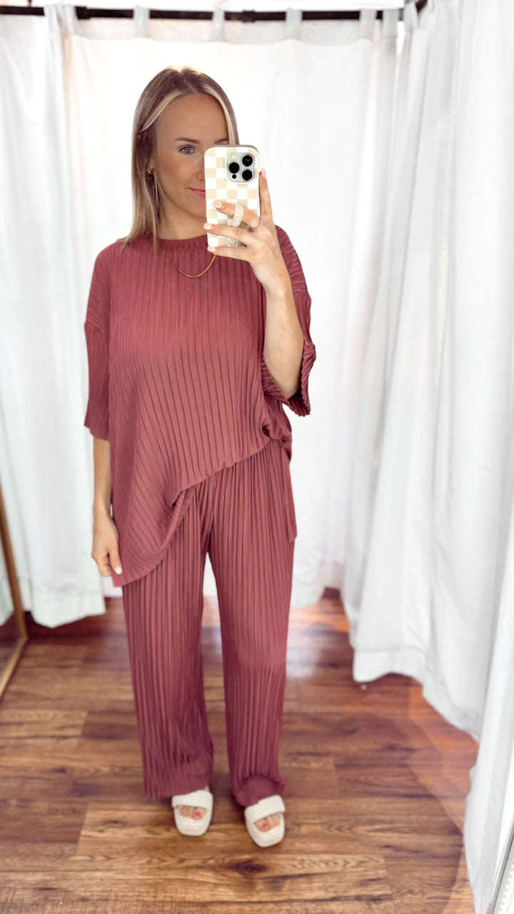 Luxe Pleated Relaxed Fit Top