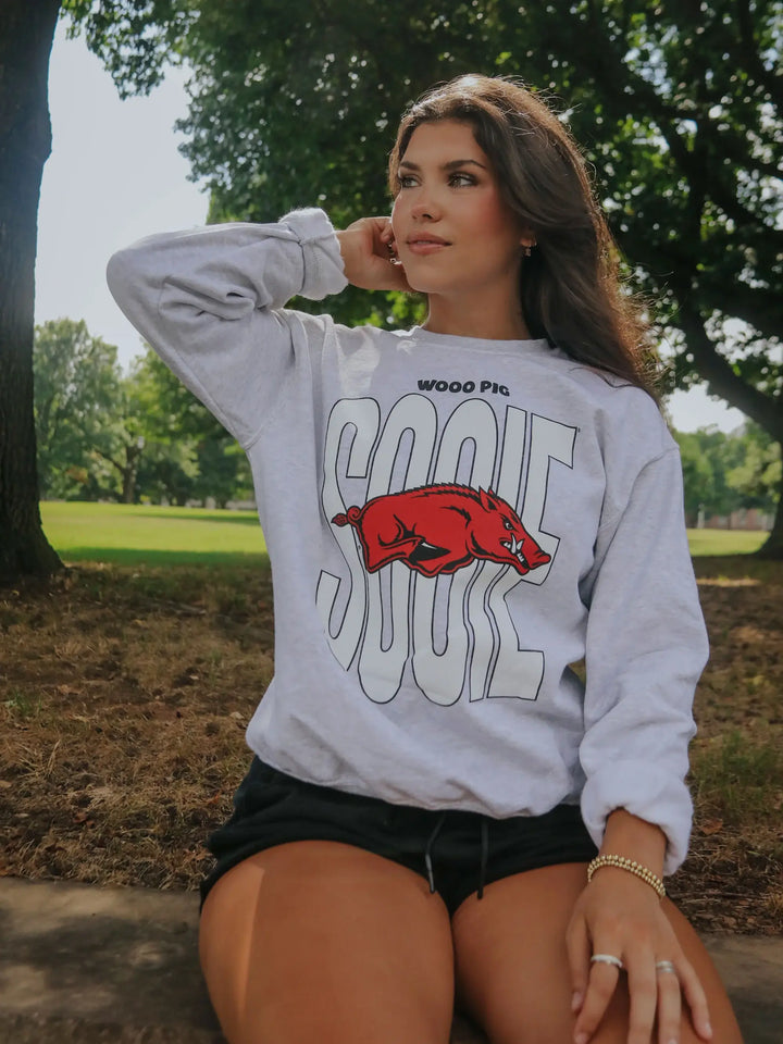 Woo Pig Sooie Grey Sweatshirt