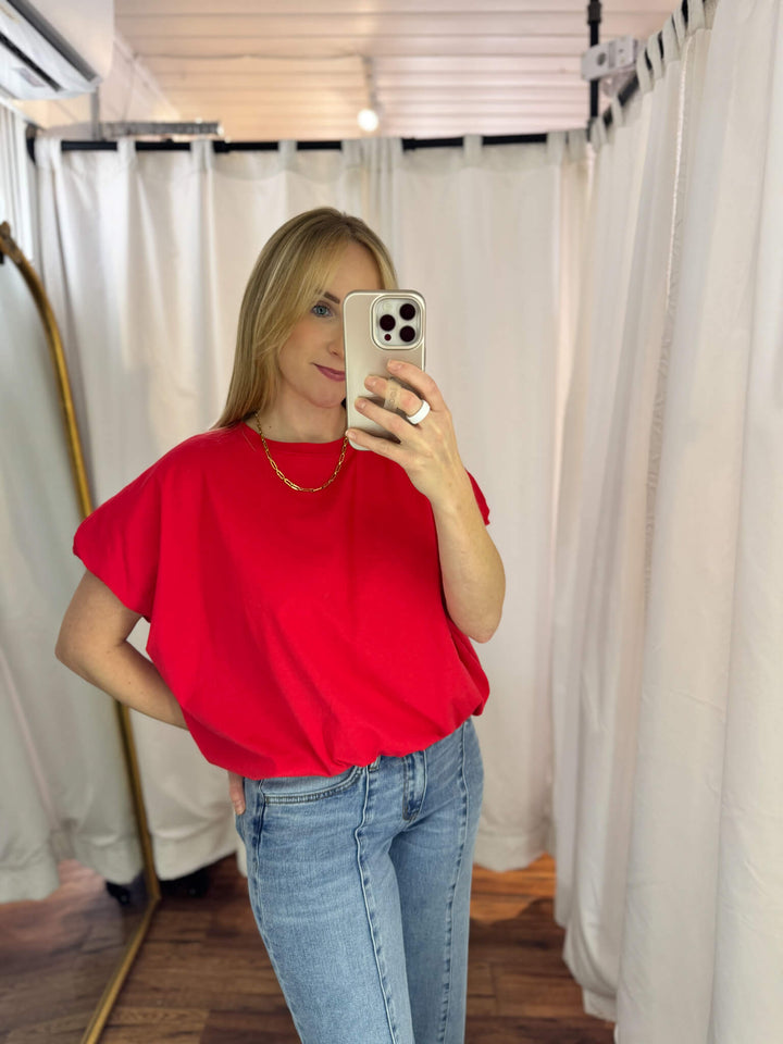 Basic Bubble Hem Top