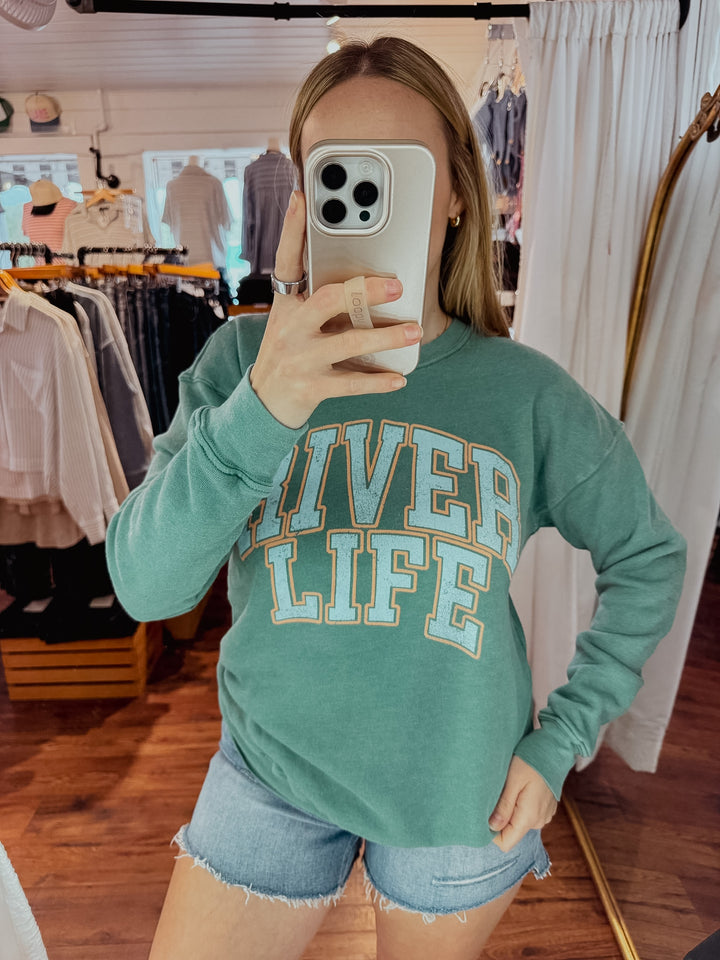 River Life Mineral Wash Sweatshirt