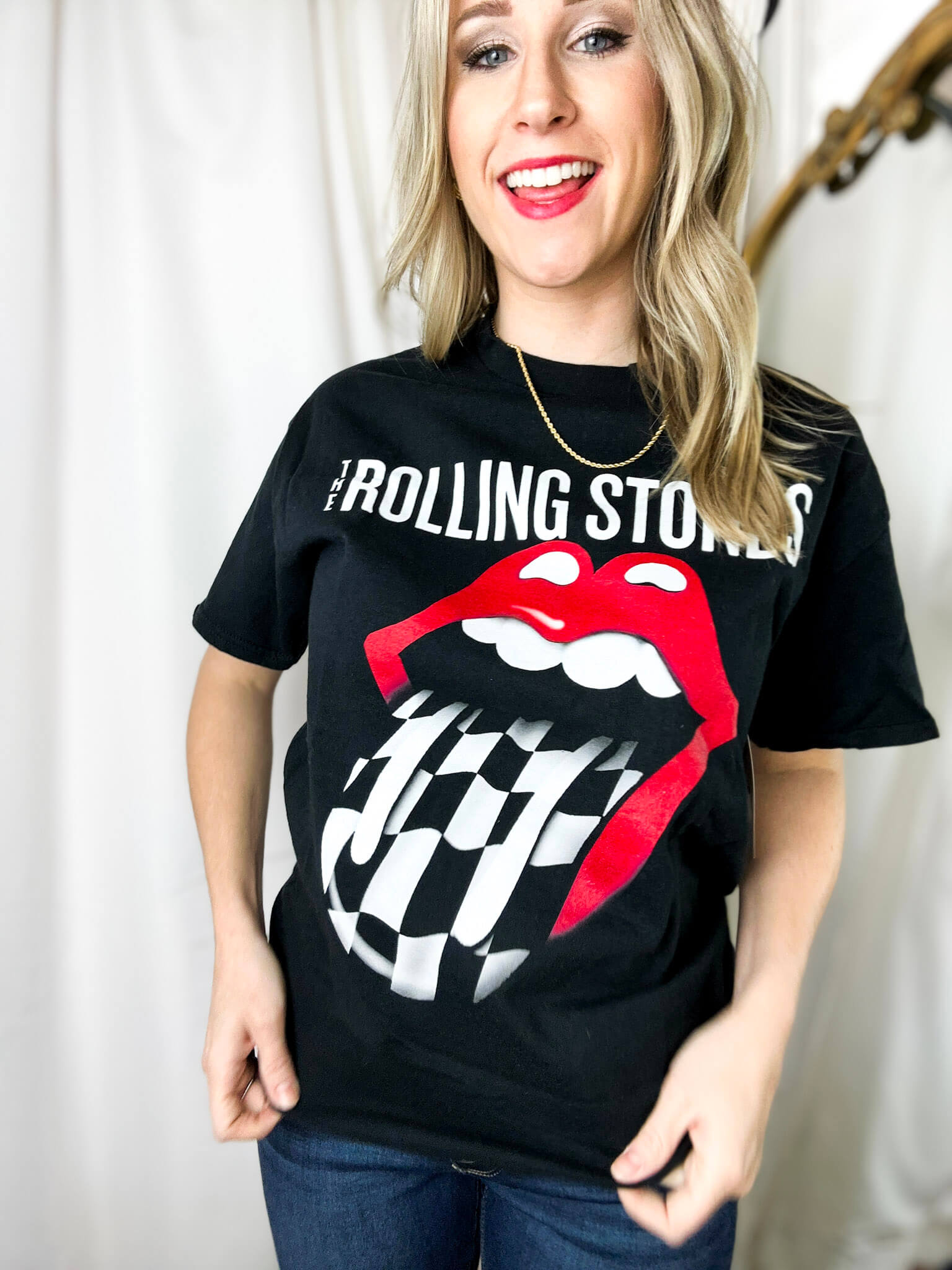 Rolling stones best sale womens tee