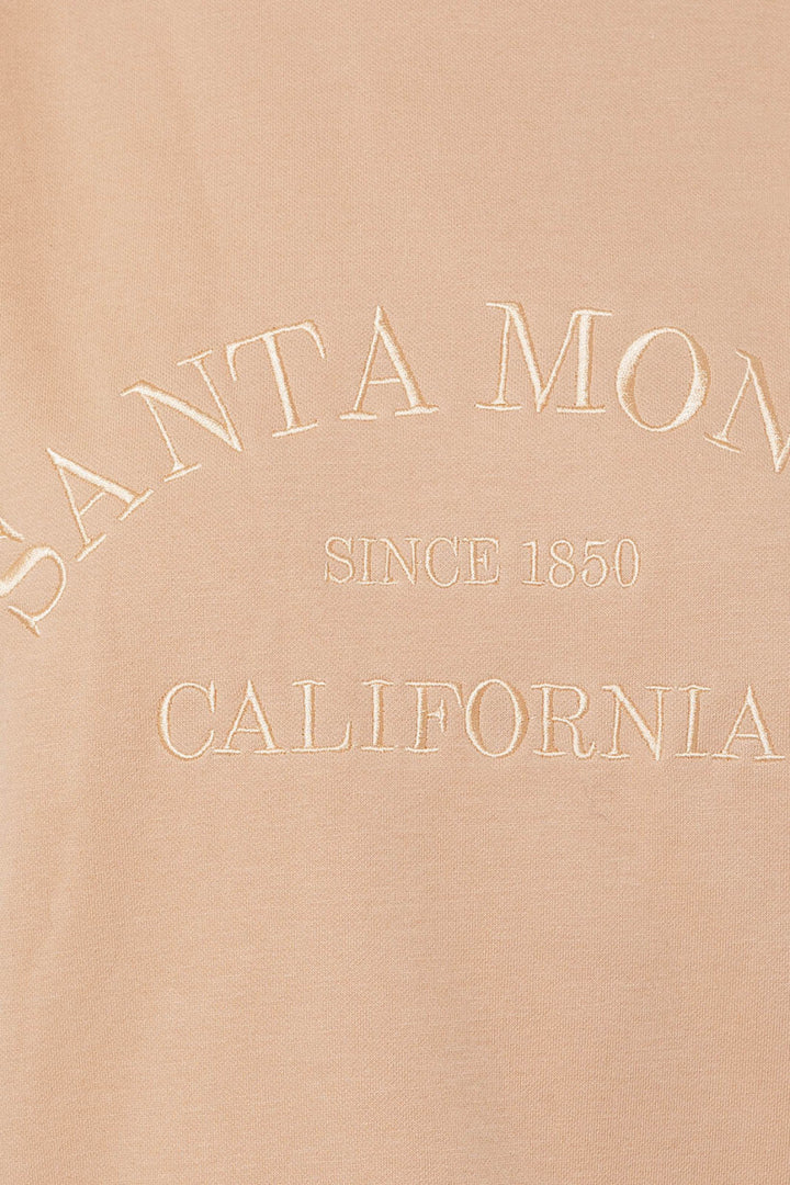 Santa Monica Embroidered Oversized Sweatshirt