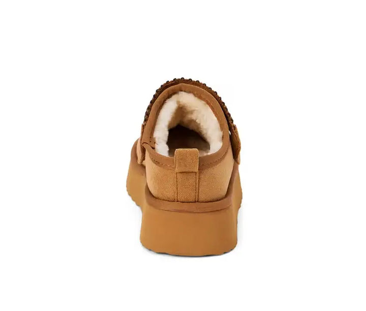 Storm Cozy Lined Clog in Chestnut