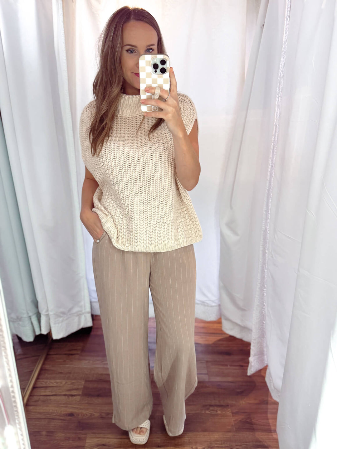 Stay Grounded Stripe Drawstring Pants