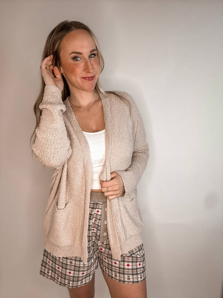 Cozy Lightweight Knit Sweater Cardigan with Pockets