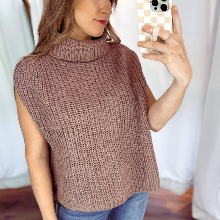 Toasty Turtleneck Sweater Top