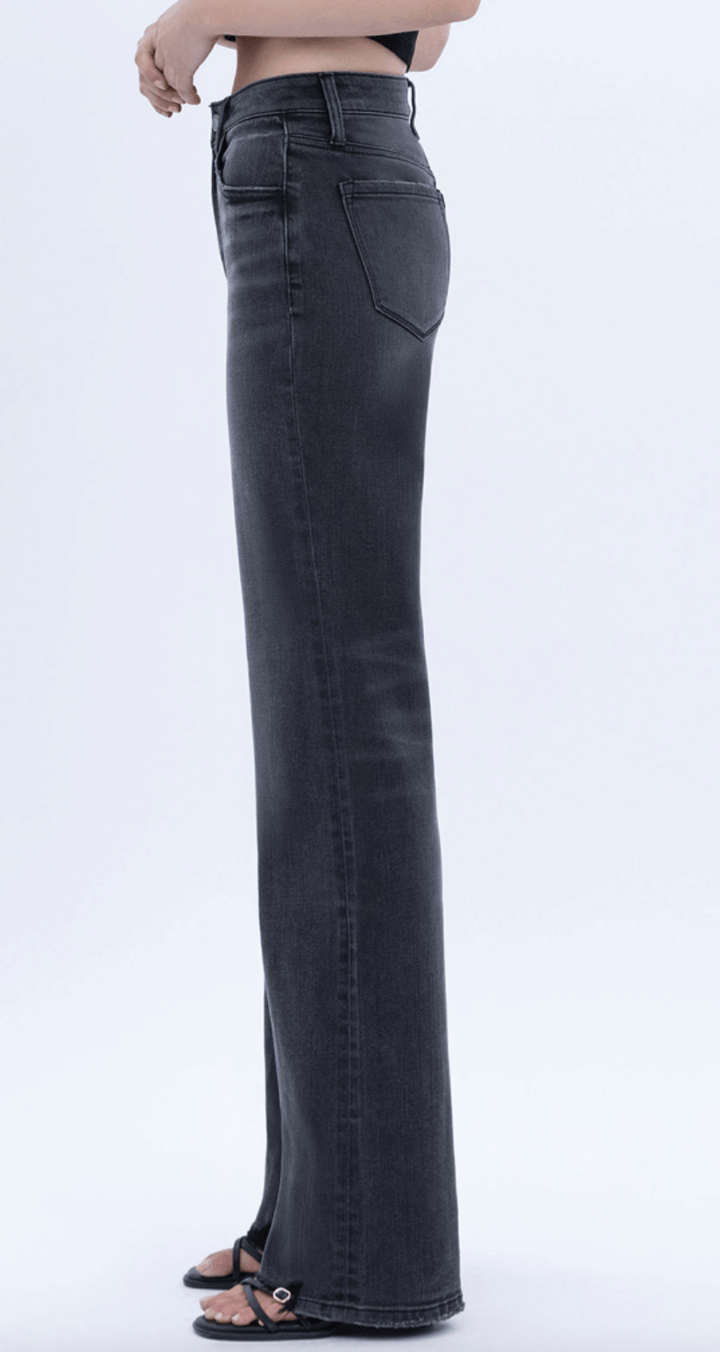 High Rise Vintage Flare Jeans - Angelic