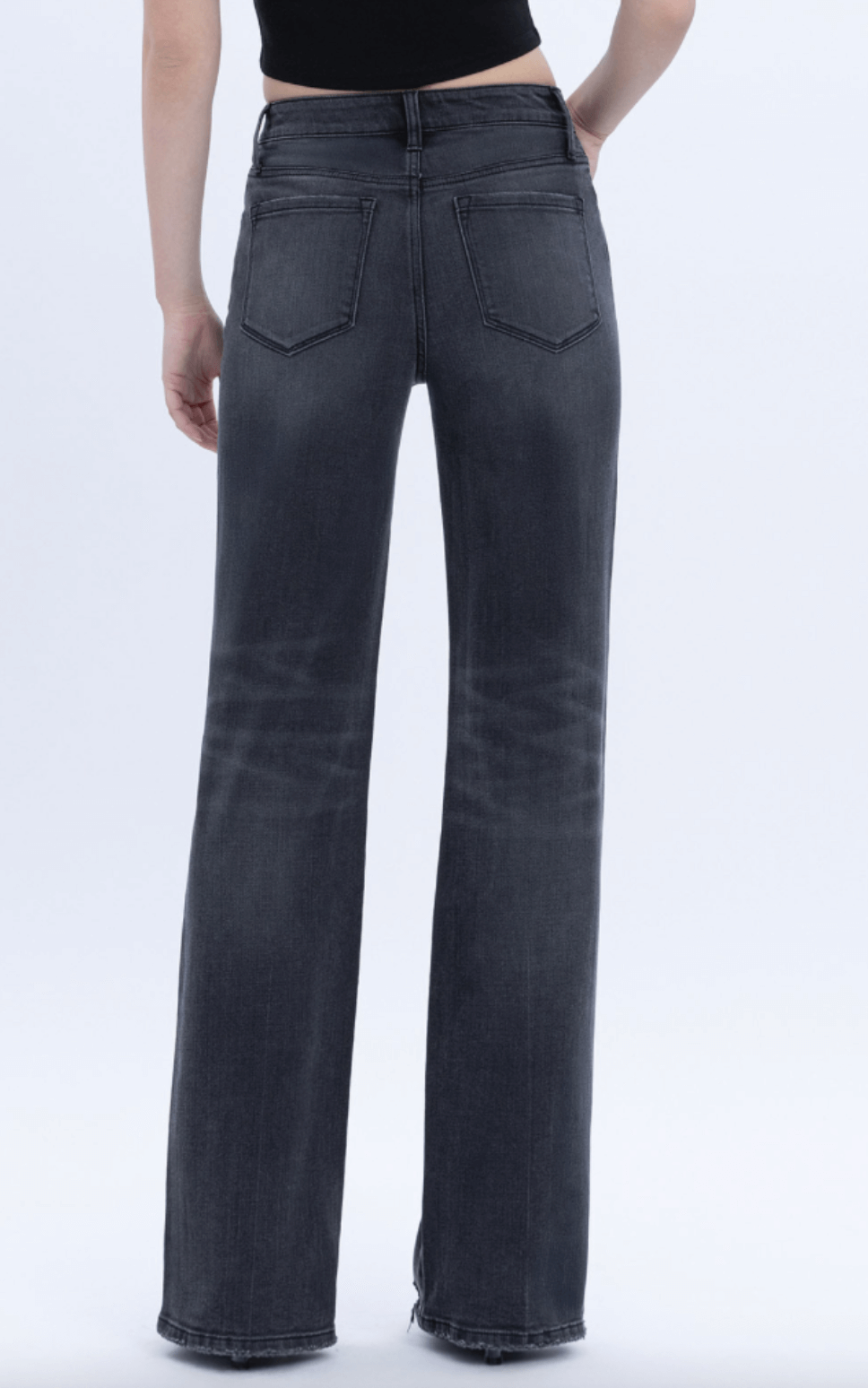 High Rise Vintage Flare Jeans - Angelic