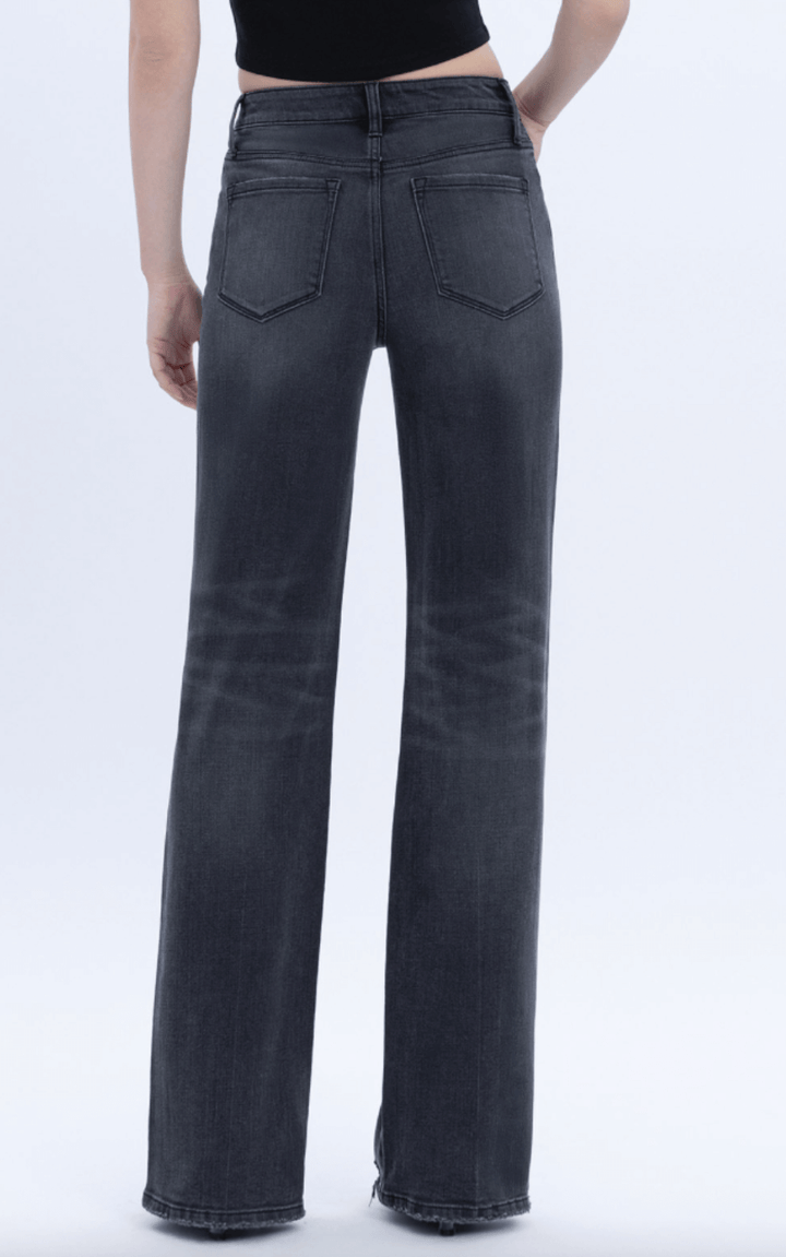 High Rise Vintage Flare Jeans - Angelic