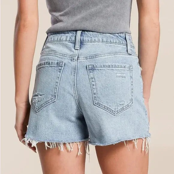 Rebecca Geniality High Rise Denim Shorts