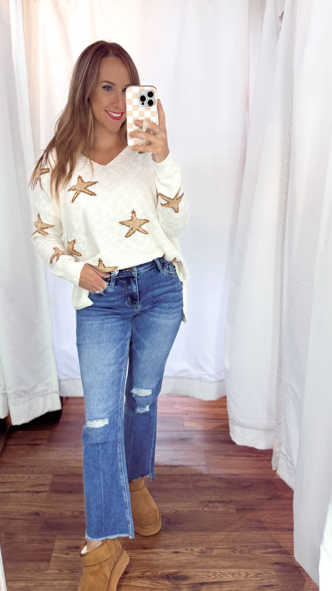 Vervet: Straightforward Alison Mid Rise Step Hem Ankle Kick Flare
