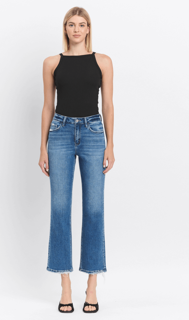 Victoria High Rise Straight Jeans