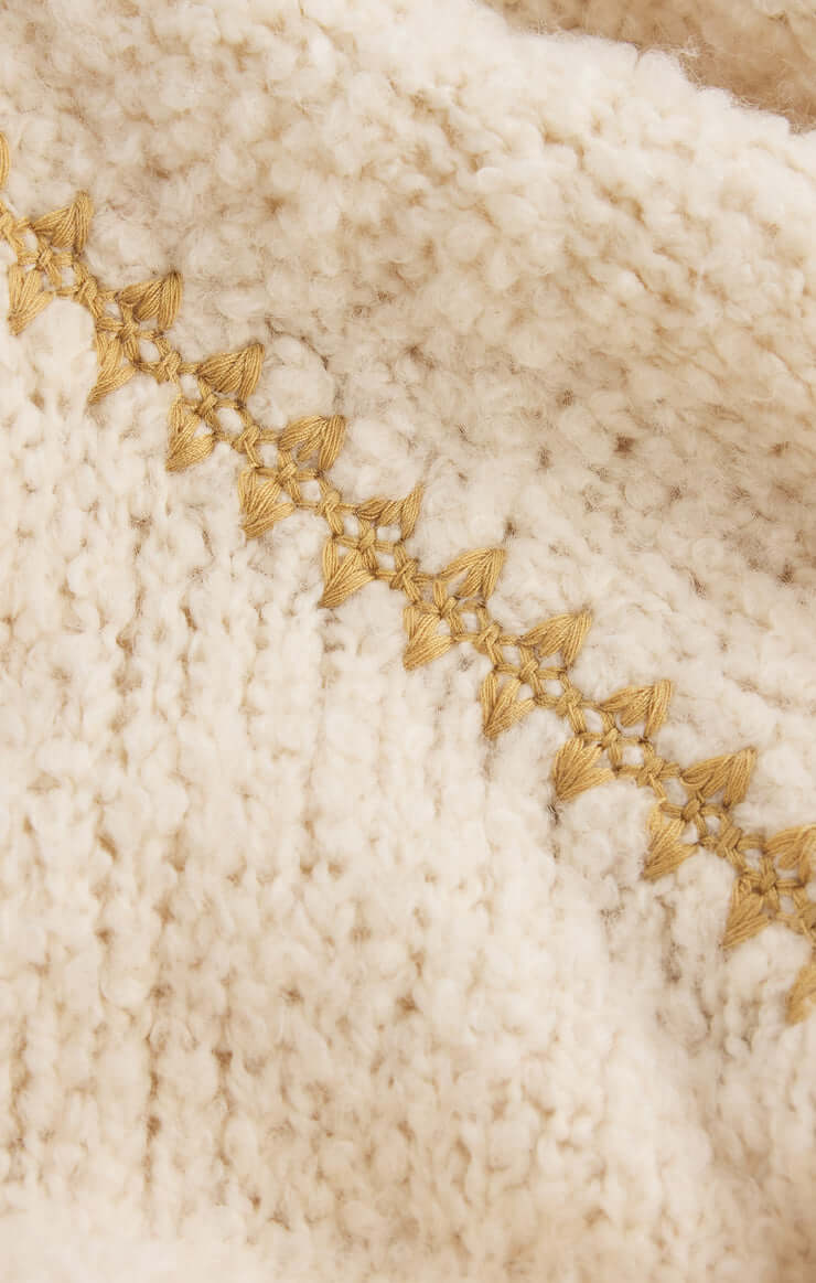 Z SUPPLY: Romnie Whipstitch Sweater - Crystal