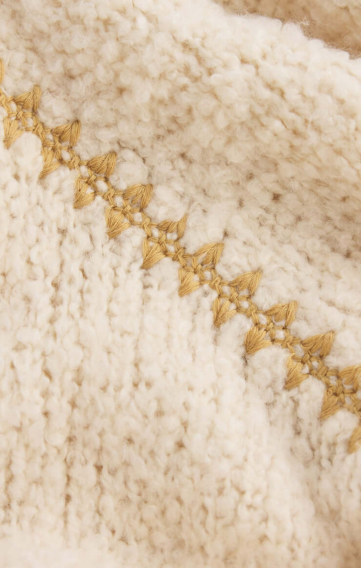 Z SUPPLY: Romnie Whipstitch Sweater - Crystal