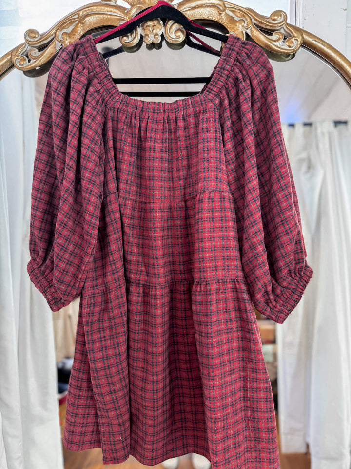 Lumberjill Plaid Pocketed Mini Dress