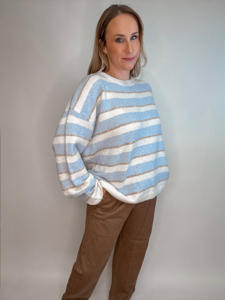 Stillwater Stripe Oversized Sweater Pullover