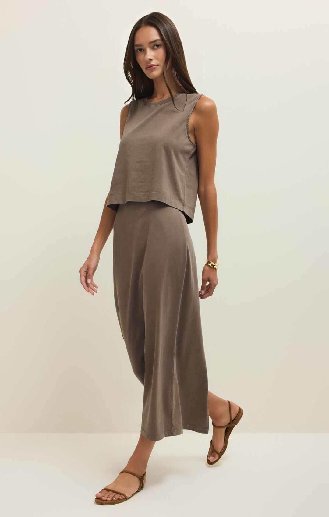 Z SUPPLY: Gail Midi Skirt - Perfectly Taupe
