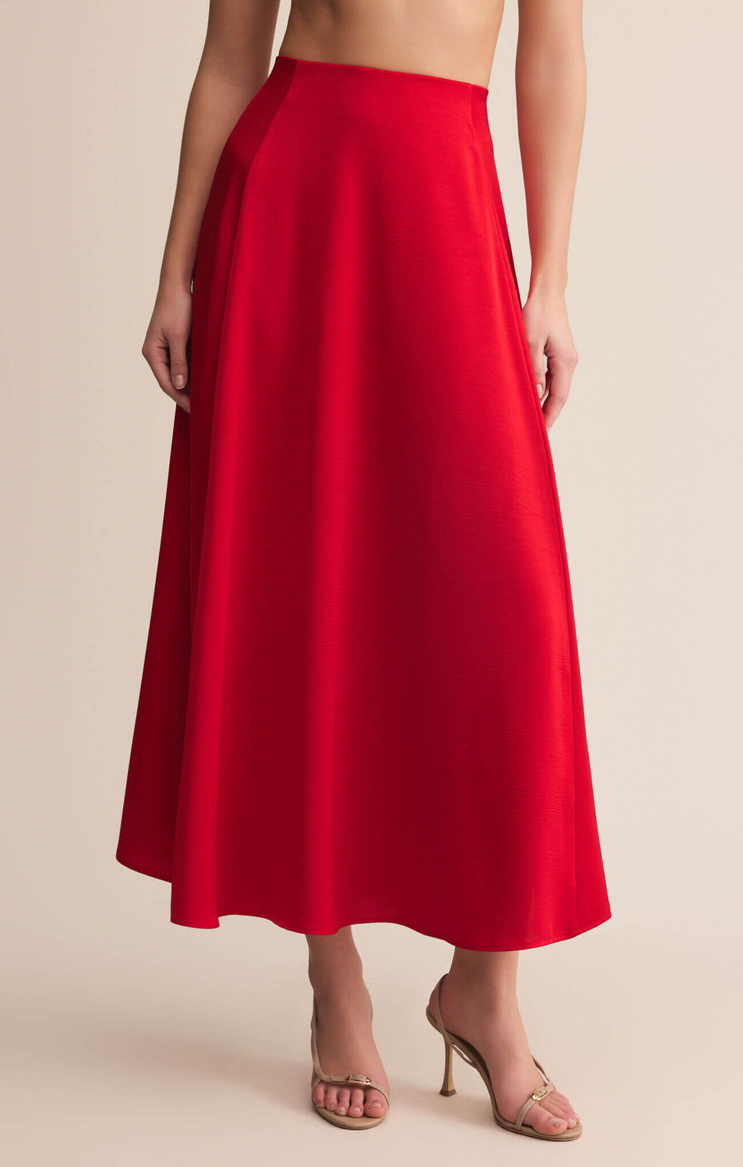 Z SUPPLY Northpointe Midi Skirt - Festive Red