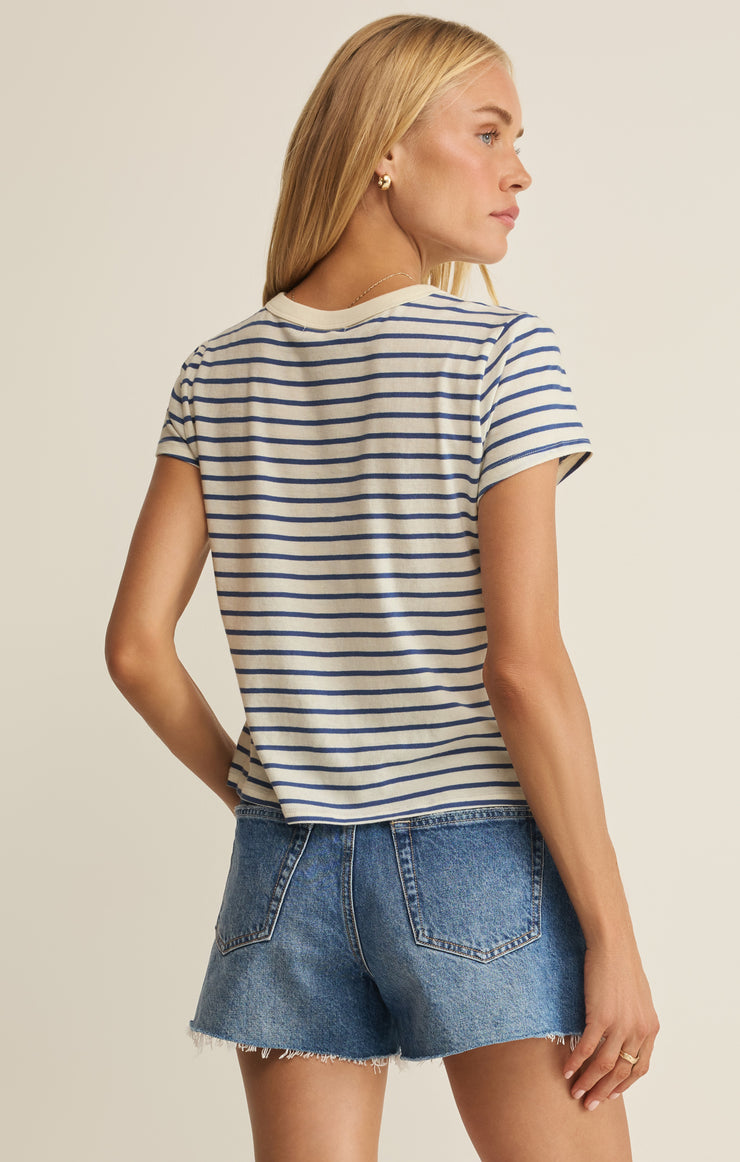 Z SUPPLY: Junie Striped Tee - True Navy