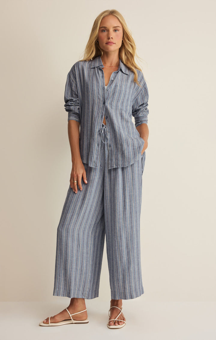 Z SUPPLY: The Perfect Striped Pant - Indigo