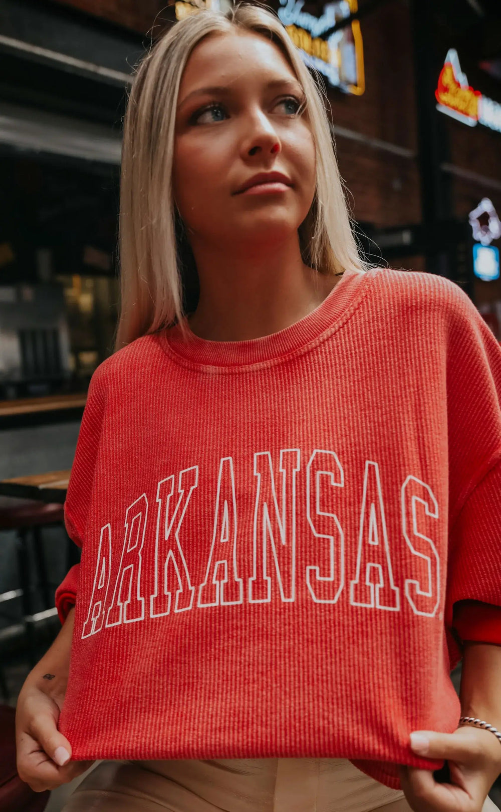 Arkansas Collegiate Corded Sweatshirt - Sweatshirt