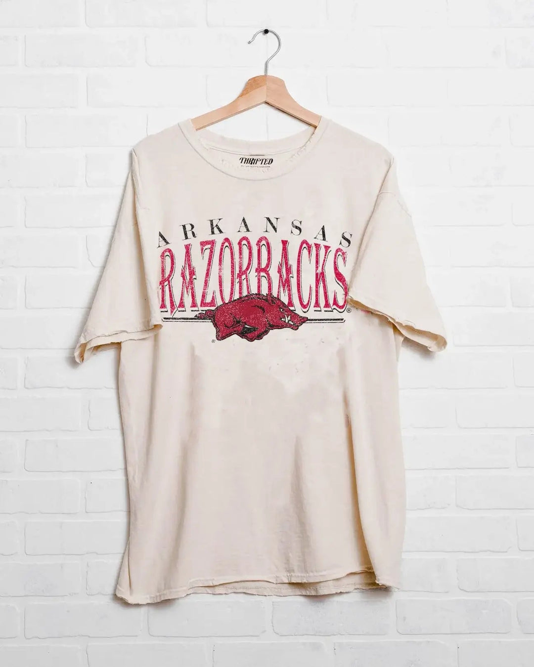 Arkansas Razorbacks 80s Thrifted Tee - Graphic Tee
