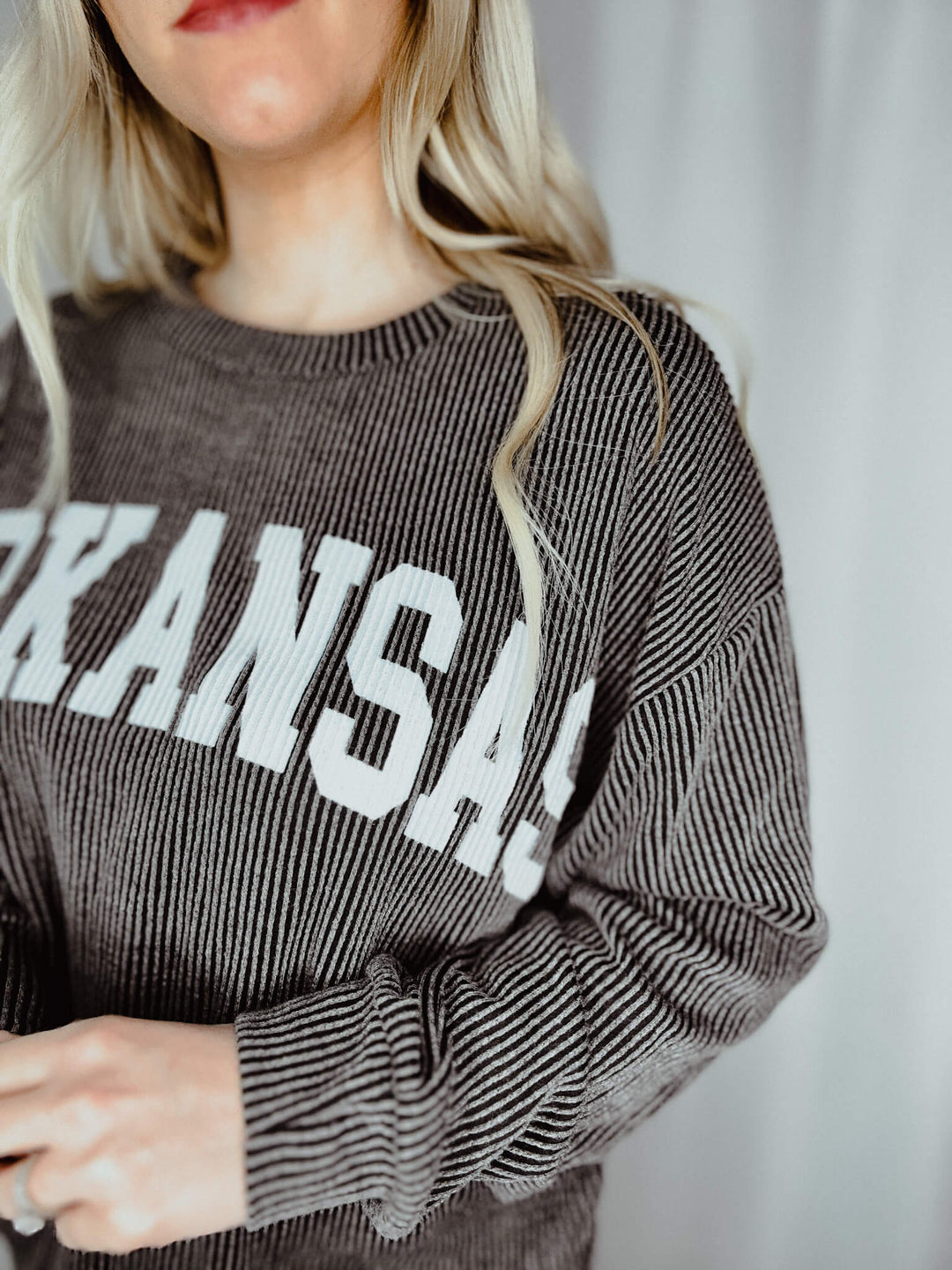 Arkansas Ribbed Graphic Sweatshirt - Sweatshirt