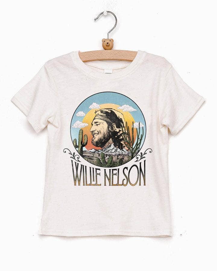 Children's Willie Nelson In the Sky Oatmeal Tee - Shirts & Tops